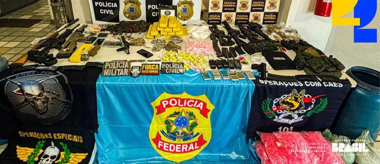 Operação Vértice Zero desarticula facções na Bahia com apreensão de arsenal e drogas