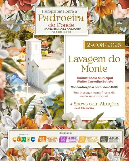 Festejos em Honra à Nossa Senhora do Monte – Padroeira do Conde (BA)