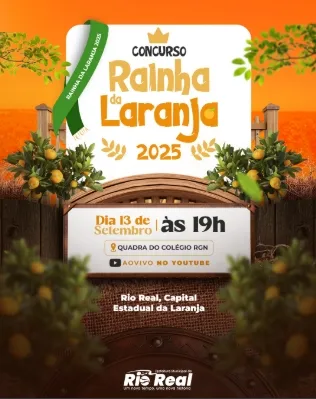 Após 29 anos, Rio Real retoma o Concurso Rainha da Laranja 2025 neste sábado