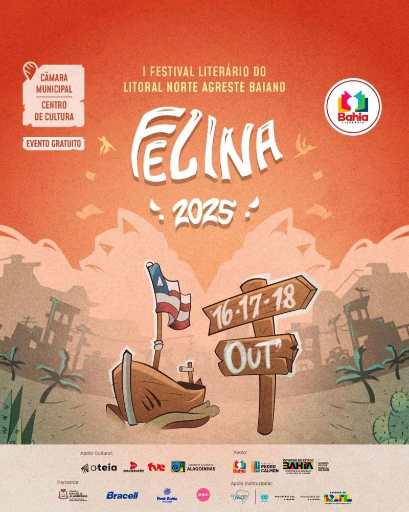 Alagoinhas sedia 1ª edição do Festival Literário do Litoral Norte e Agreste Baiano (Felina)