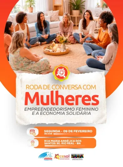 CESOL promove Roda de Conversa com Mulheres em Rio Real no dia 9 de fevereiro
