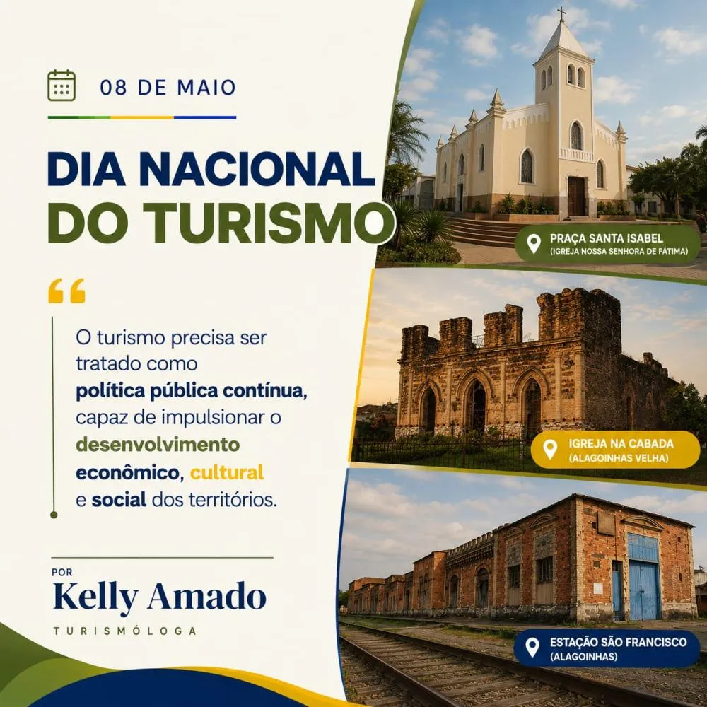 08 de Maio: Dia Nacional do Turismo